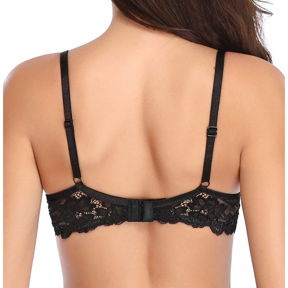 🆕 Push Up Lace Bra Comfort Padded Underwire Bra - Picture 2 of 4